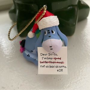 2017 Hallmark Keepsake Disney Eeyore Letter to Santa Christmas Ornament. No Box